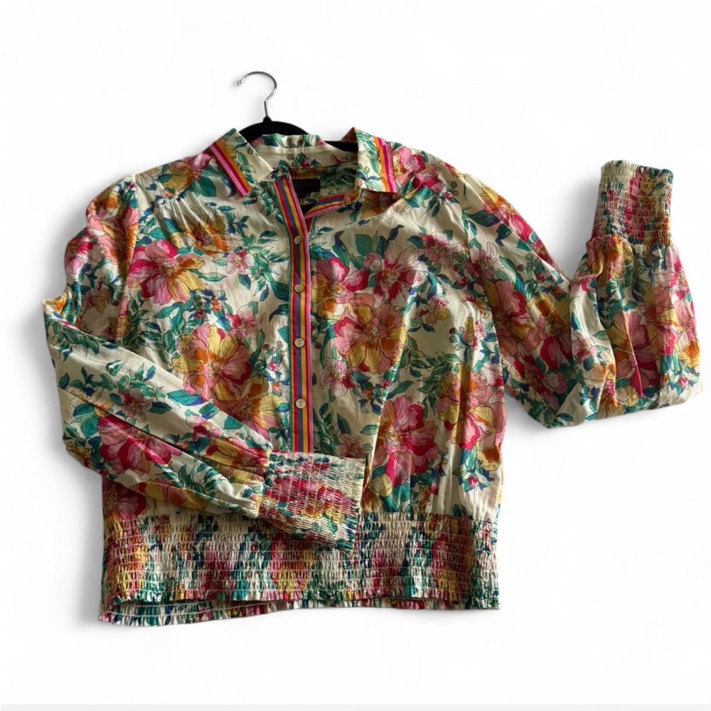 Hale Bob Multicolor Floral Blouse